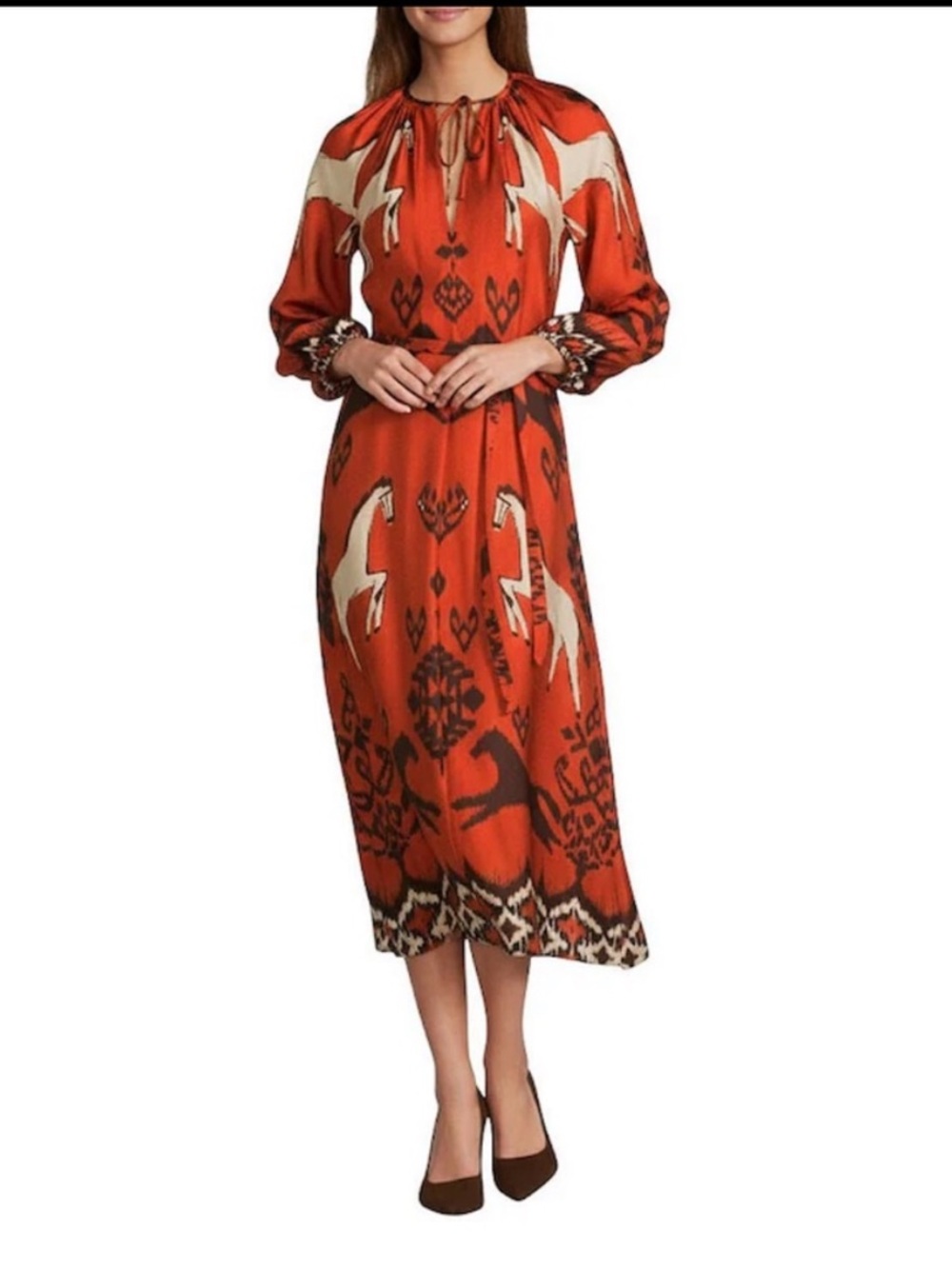 NWT Antonio Melani
Victoria Shift Long Sleeve
Western Midi Dress